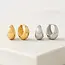 Lover’s Tempo Oval Puff Hoop Earrings (more colours)