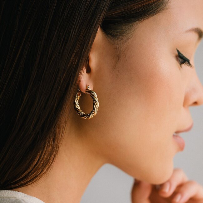 Lover’s Tempo Jessie Gold Hoop Earrings