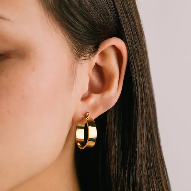 Lover’s Tempo Khloe Hoop - Gold - Waterproof