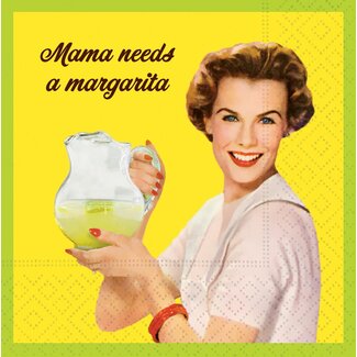 Mama Needs a Margarita Beverage Napkin