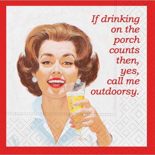 Call Me Outdoorsy Beverage Napkin