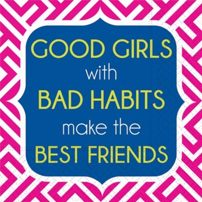 Bad Habits Beverage Napkin
