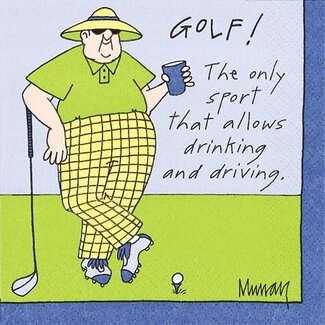 Drinking and Driving Beverage Napkin
