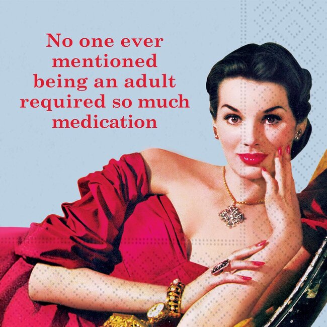 Required So Much Medication Beverage Napkin