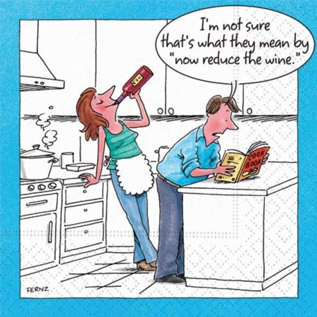 Reduce the Wine Beverage Napkin