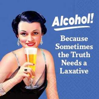 Truth Needs A Laxative Beverage Napkin