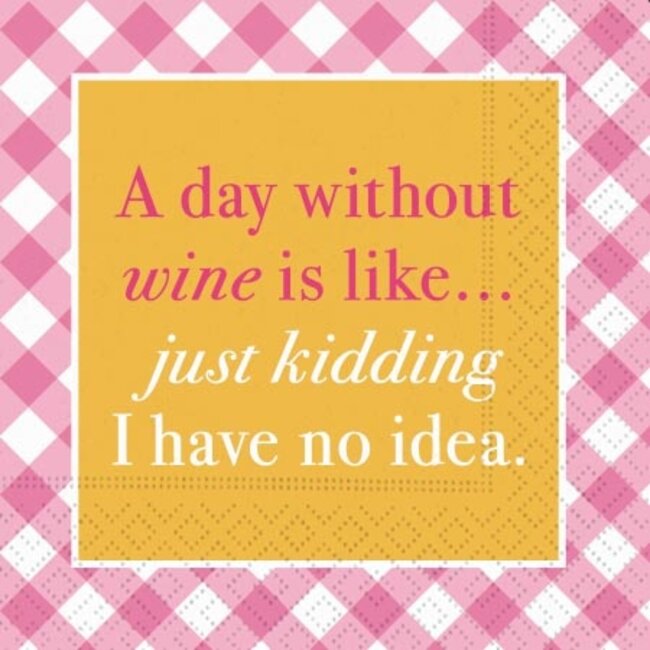 Day Without Wine Beverage Napkin