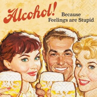 Feelings are Stupid Beverage Napkin
