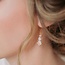 A Pocket of Posies Vintage Glass Earrings - Jewel - Pink Rose