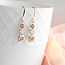 A Pocket of Posies Vintage Glass Earrings - Jewel - Pink Rose