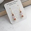A Pocket of Posies Vintage Glass Earrings - Jewel - Pink Rose