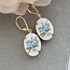 A Pocket of Posies Blue Rose Cameo Earrings