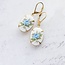 A Pocket of Posies Blue Rose Cameo Earrings