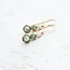A Pocket of Posies Peridot Green Earrings - Pearl Sparkly Drops