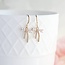 A Pocket of Posies Little Bow Earrings - Rhinestone Gold Plated