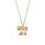 Foxy Originals Bow Necklace Yellow Gold