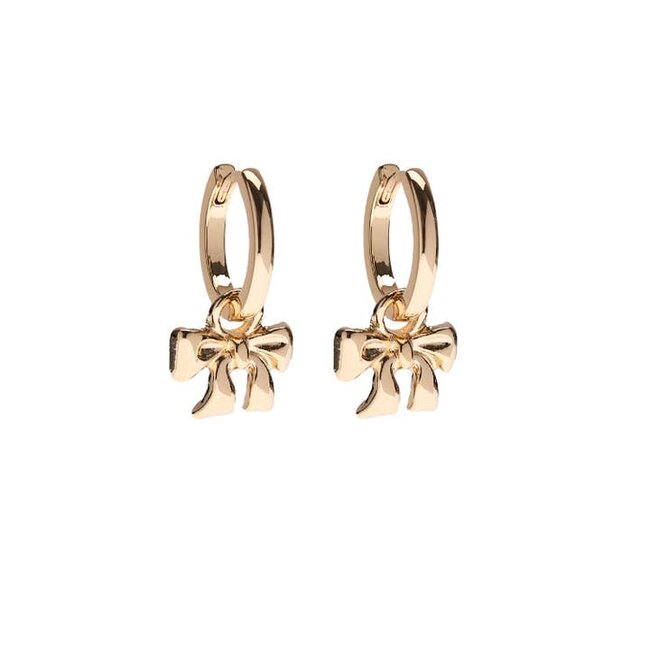 Foxy Originals Bow Earrings Yellow Gold