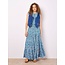 Apricot Ditsy Tiered Maxi Skirt