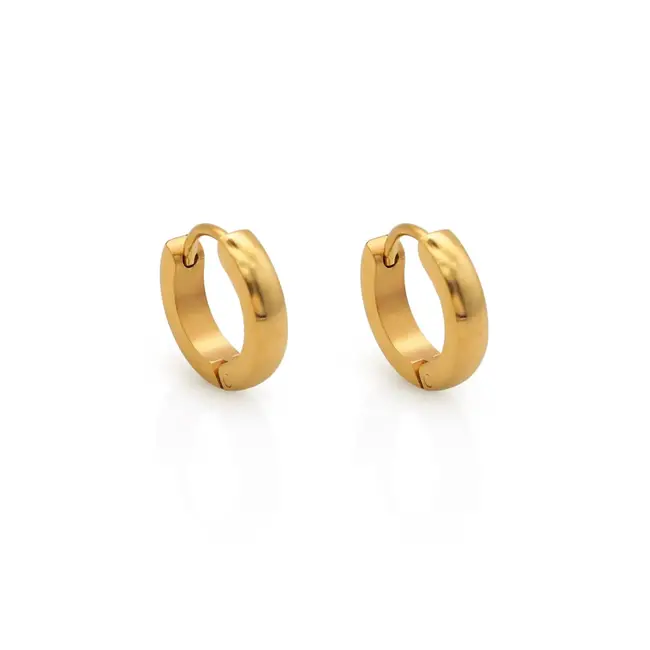 Lover’s Tempo Maya 13mm Hoop Earring - Gold - Waterproof