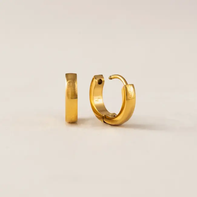 Lover’s Tempo Maya 13mm Hoop Earring - Gold - Waterproof