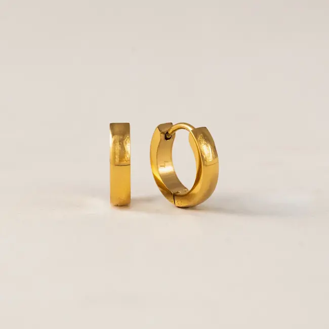 Lover’s Tempo Maya 13mm Hoop Earring - Gold - Waterproof