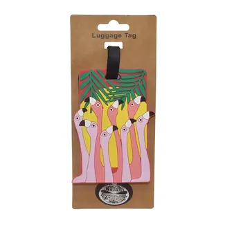 shagwear Luggage Tag - Flamingos