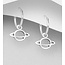 Sterling Sterling Drop Earrings - Planet Hoops