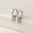 Lover’s Tempo Flutter Heart Huggie Drop Hoop Earrings (more colours)