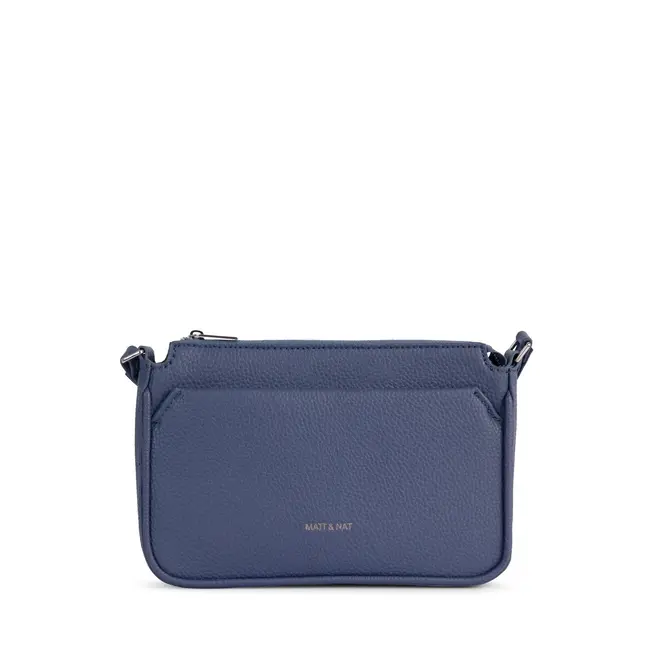 Matt & Nat Ivy Grain Crossbody in Blueberry