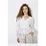 Apricot Embroidered Daisies & Guipure Lace Hem Top
