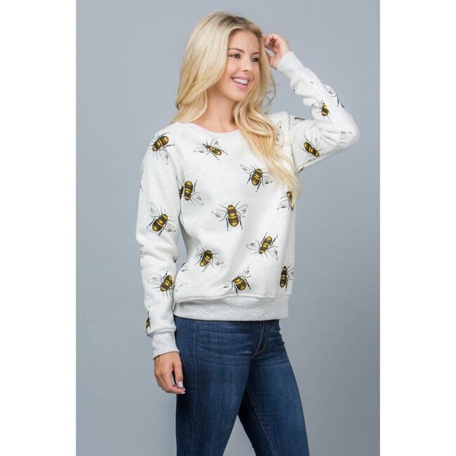 Big Bee Print Sweatshirt