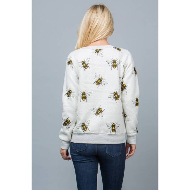 Big Bee Print Sweatshirt