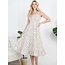 Floral Print With Embroidery Detailed Dress