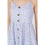 Checkered print cherry cotton cami dress