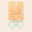 Scout Stone Crescent Drop Earring - Amazonite/Silver
