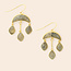Scout Stone Crescent Drop Earring - Labradorite/Gold