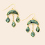 Scout Stone Crescent Drop Earring - African Turquoise/Gold