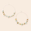 Scout Stone Disc Hoop Earring - Amazonite/Silver