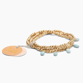 Scout Metal Wrap - Timeless/Blue/Howlite/Gold