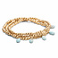 Scout Metal Wrap - Timeless/Blue/Howlite/Gold