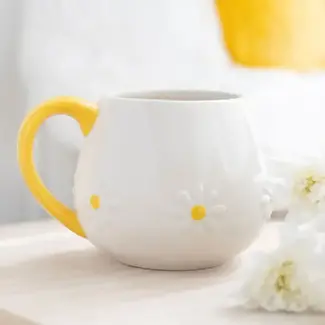 Daisy Flower Rounded Mug