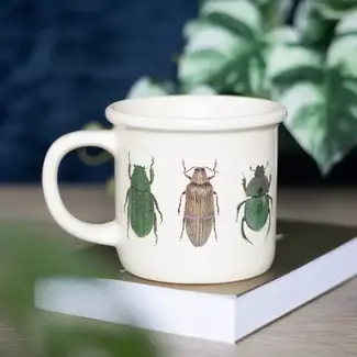 Off White Beetle Mug