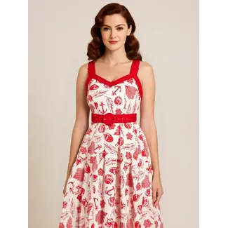 Lindy Bop Agatha Sea Shore Swing Dress