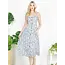 Blue Floral Print Cami Dress