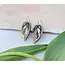 Rosa Pietsch Calathea Leaf Hook Earrings : Gold & Bronze