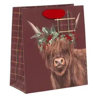 Bag - Medium - Highland Tartan Cattle