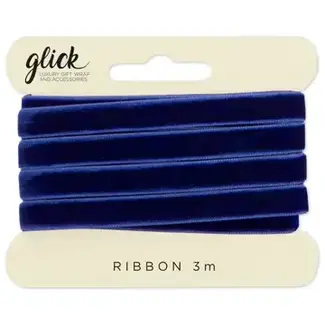 Fabric Ribbon 3m Velvet Navy