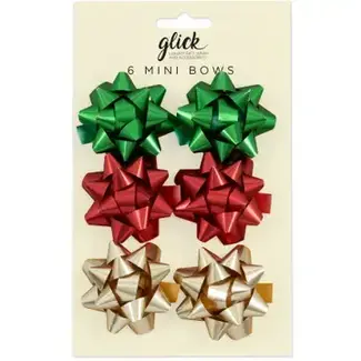 Gift Dressing Mini Bow Festive Mix 6 Pack