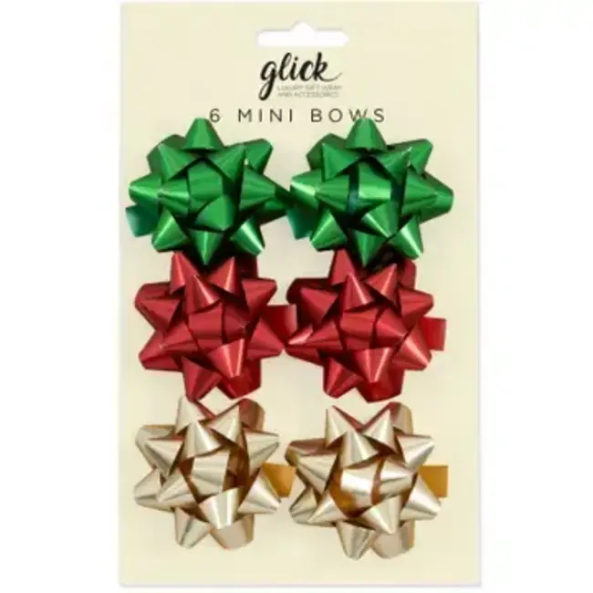 Gift Dressing Mini Bow Festive Mix 6 Pack