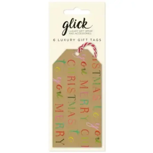 Multipack Tag (6) Exquisite Christmas Gold